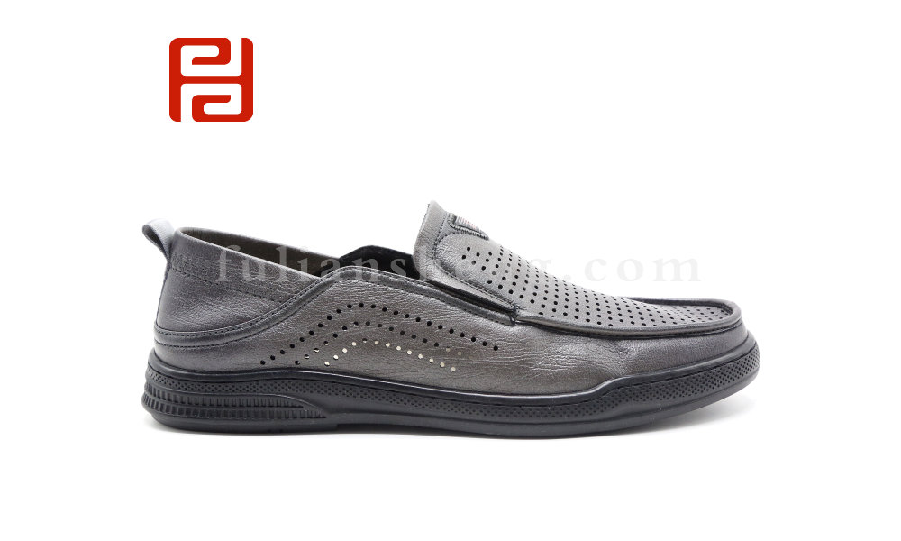 福連升夏季休閑商務(wù)男鞋舒適軟底透氣鞋子
