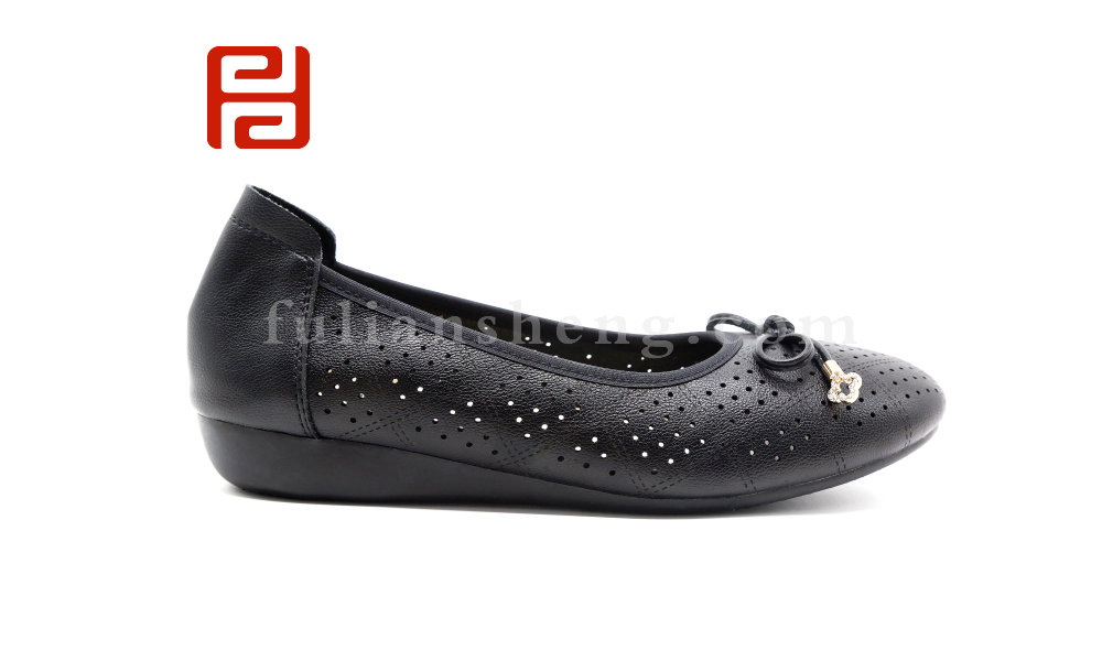 福連升夏季女鞋小芭蕾淺口鞋子低跟舒適休閑女鞋