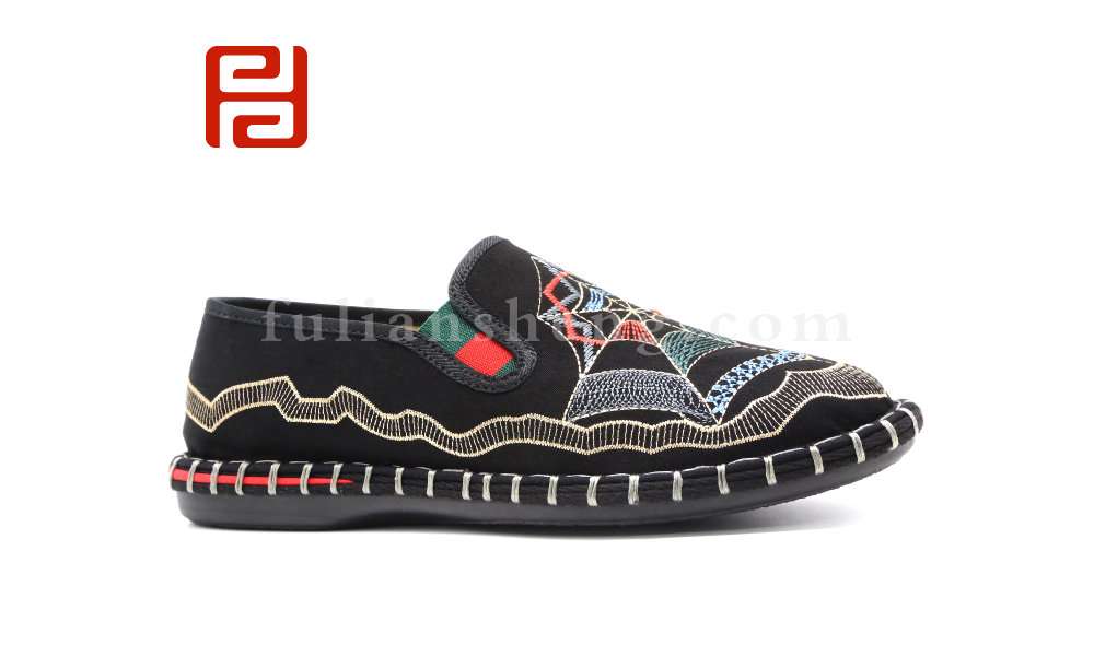 福連升春秋新款時(shí)尚國粹男鞋單鞋中國風(fēng)休閑鞋