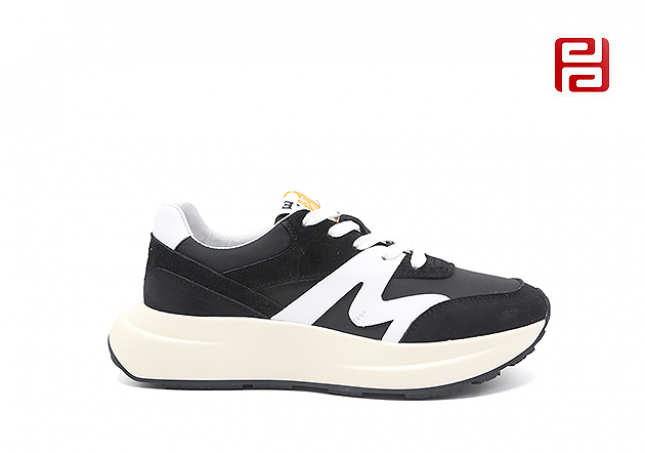 福連升休閑鞋秋季時(shí)尚運(yùn)動阿甘鞋拼色復(fù)古女鞋